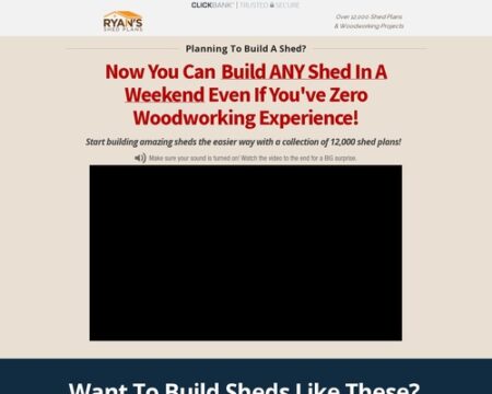 Ryan Shed Plans 12,000 Shed Plans and Designs For Easy Shed Building! - RyanShedPlans
