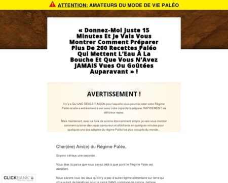 CB's #1 Paleo Offer (PaleoHacks) NOW in French !!